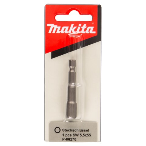 Makita P-06270 Steckschlüssel 1/4" SW5,5 EN