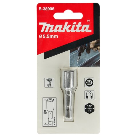Makita B-38906 Steckschlüssel 1/4" SW5,5
