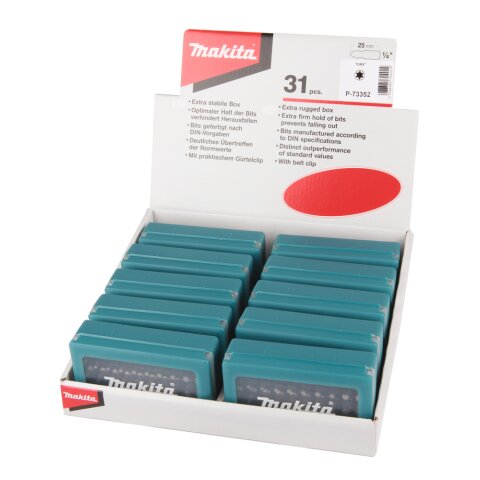 Makita P-73352 T-Bit-Set 31-tlg. EN