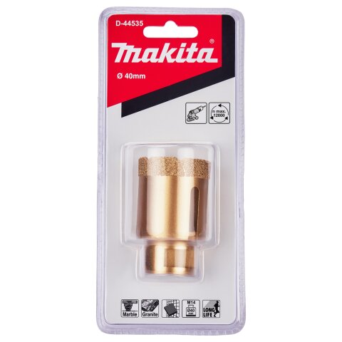 Makita D-44535 Diamant-Hohlbohrkrone 40mm M14 EN