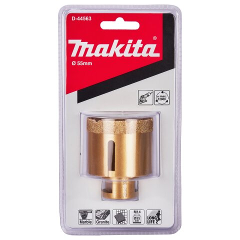 Makita D-44563 Diamant-Hohlbohrkrone 55mm M14