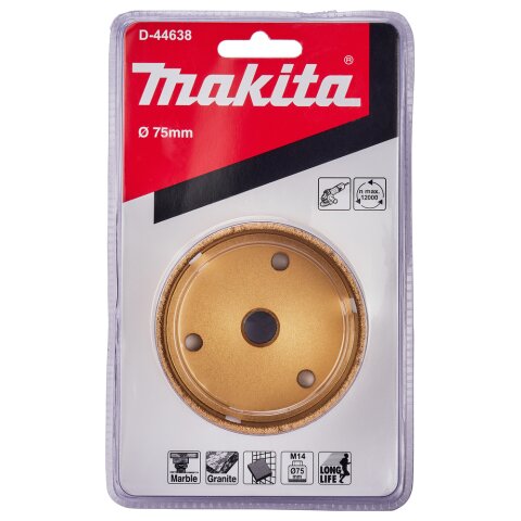 Makita D-44638 Diamant-Hohlbohrkrone 75mm M14 EN