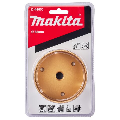 Makita D-44650 Diamant-Hohlbohrkrone 83mm M14