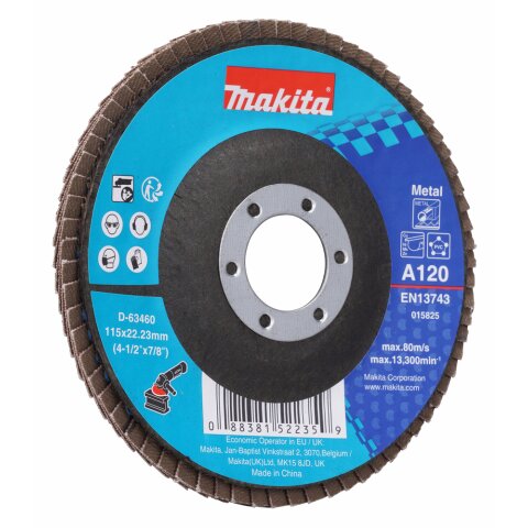 Makita D-63460 Fächerschleifscheibe 115mm A120 EN