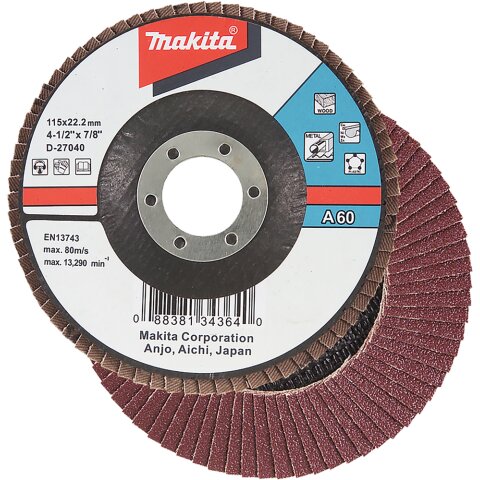 Makita D-27040 Fächerschleifscheibe 115mm A60 EN