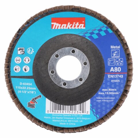 Makita D-63454 Fächerschleifscheibe 115mm A80 EN
