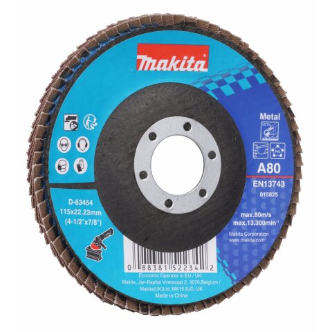 Makita D-63454 Fächerschleifscheibe 115mm A80 EN
