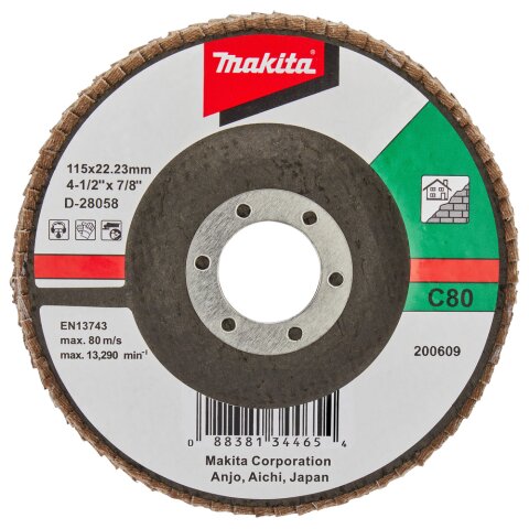 Makita D-28058 Fächerschleifsch. 115mm C80F