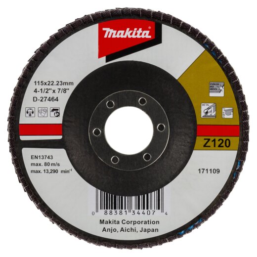 Makita D-27464 Fächerschleifscheibe 115mm Z120 EN