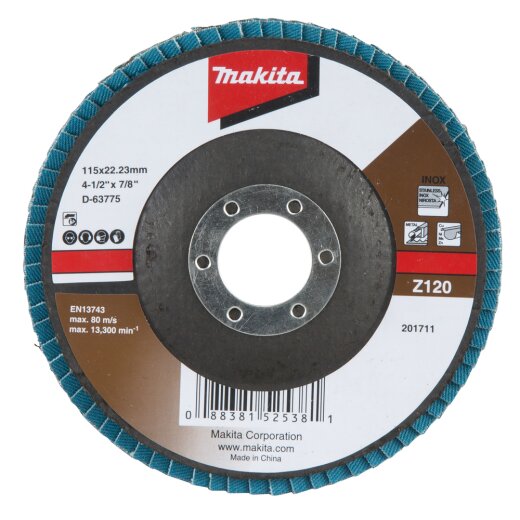 Makita D-63775 Fächerschleifscheibe 115mm Z120
