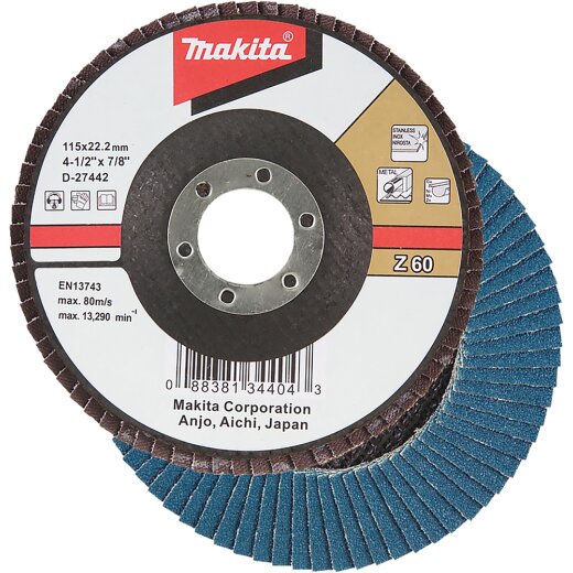 Makita D-27442 Fächerschleifscheibe 115mm Z60 EN