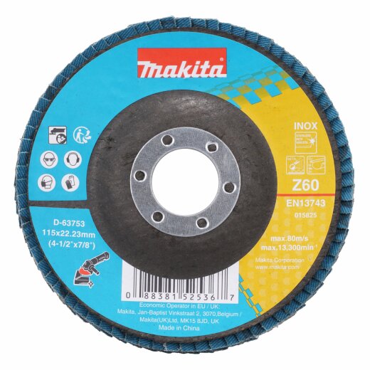 Makita D-63753 Fächerschleifscheibe 115mm Z60