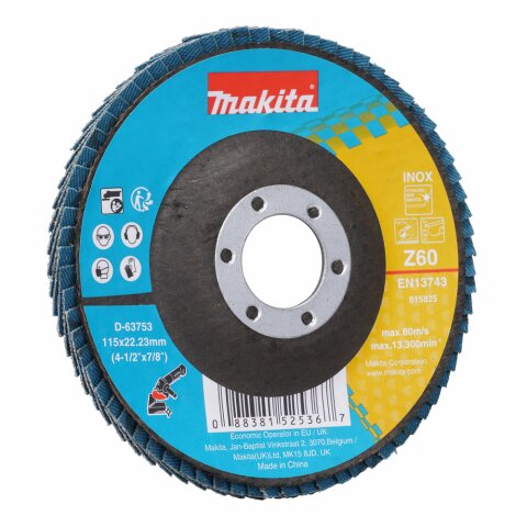 Makita D-63753 Fächerschleifscheibe 115mm Z60