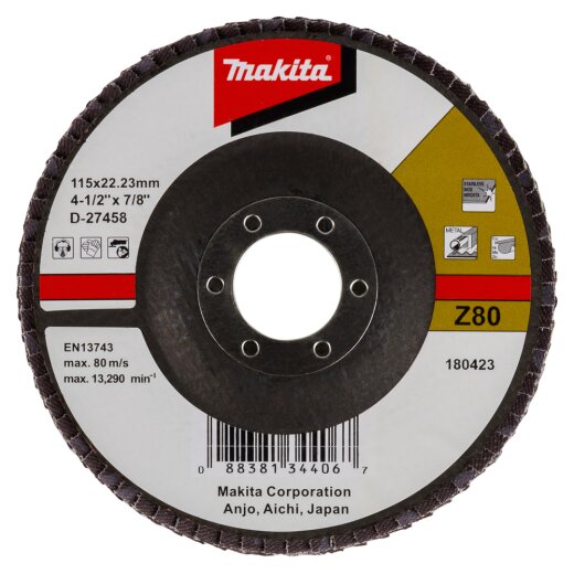 Makita D-27458 Fächerschleifscheibe 115mm Z80 EN