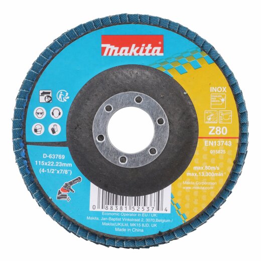 Makita D-63769 Fächerschleifscheibe 115mm Z80 EN