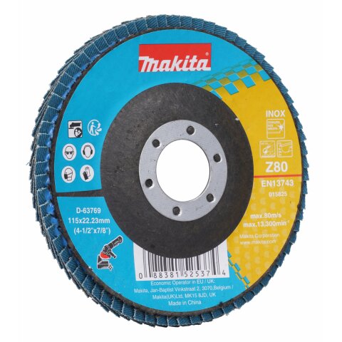 Makita D-63769 Fächerschleifscheibe 115mm Z80 EN