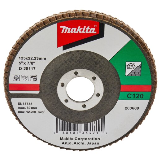 Makita D-28117 Fächerschleifscheibe 125mm C120F