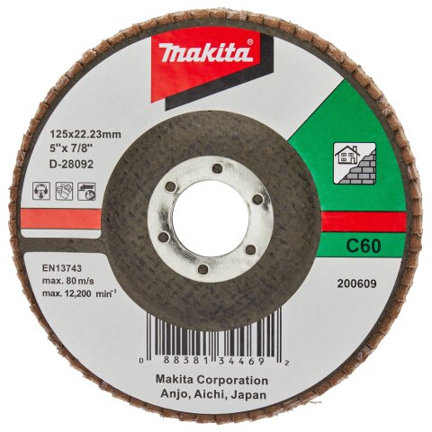 Makita D-28092 Fächerschleifscheibe 125mm C60F