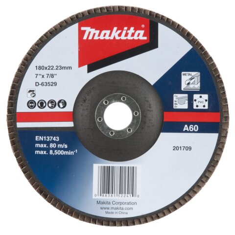 Makita D-63529 Fächerschleifscheibe 180mm A60 EN