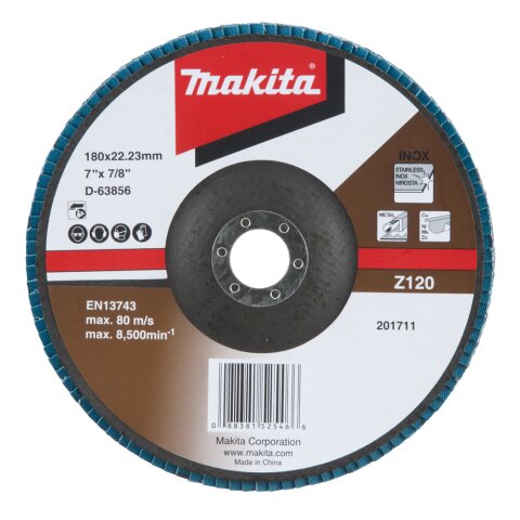 Makita D-63856 Fächerschleifscheibe 180mm Z120
