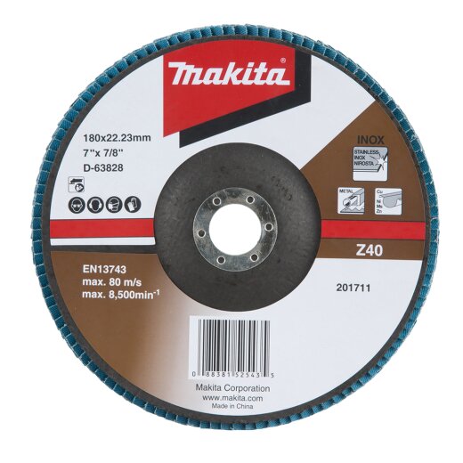 Makita D-63828 Fächerschleifscheibe 180mm Z40