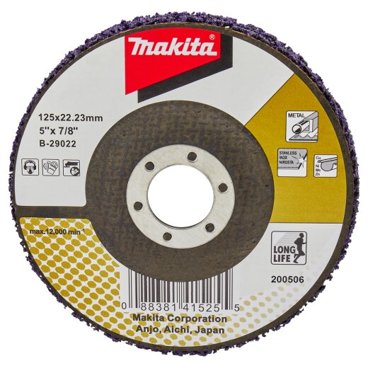 Makita B-29022 Reinigungsscheibe LL 125mm EN