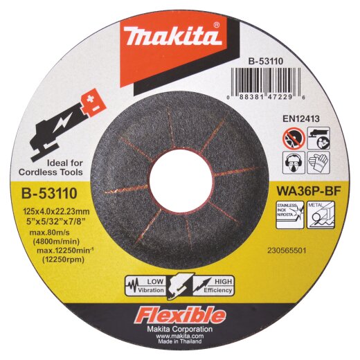 Makita B-53110 Schruppscheibe 125mm flexibel EN