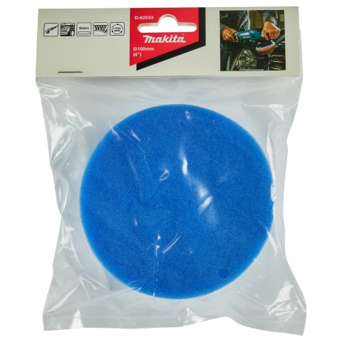 Makita D-62533 Polierpad Blau 100mm EN