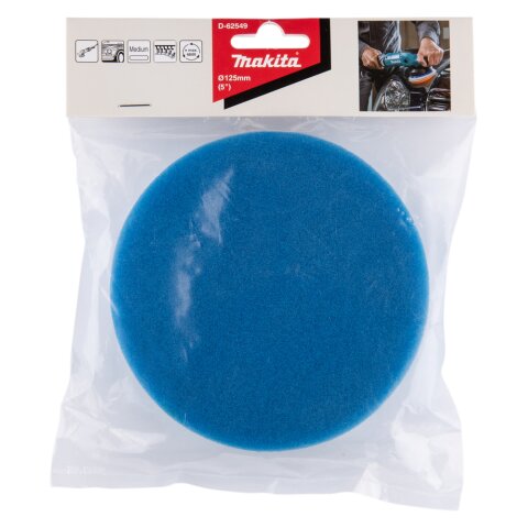 Makita D-62549 Polierpad Blau 125mm EN