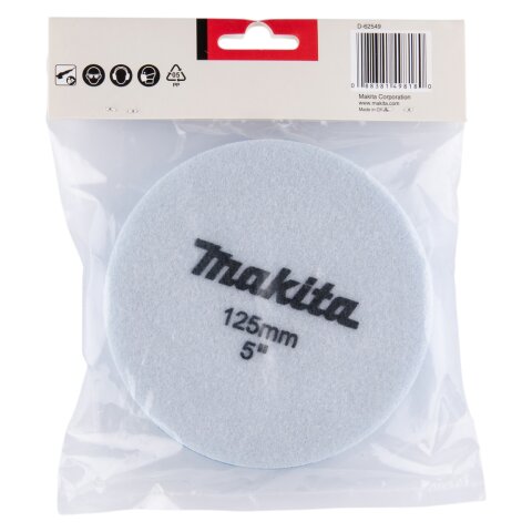 Makita D-62549 Polierpad Blau 125mm EN