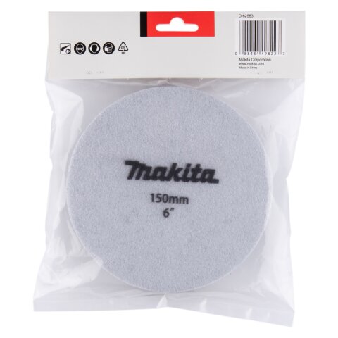Makita D-62583 Polierpad Schwarz 150mm