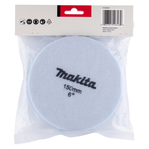Makita D-62642 Polierpad Blau 150mm EN