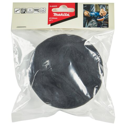 Makita D-62658 Polierpad Schwarz 100mm EN