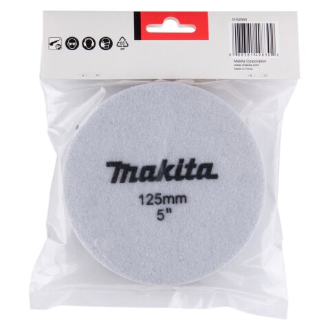 Makita D-62664 Polierpad Schwarz 125mm EN