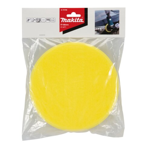 Makita D-70786 Polierpad Gelb 190mm EN