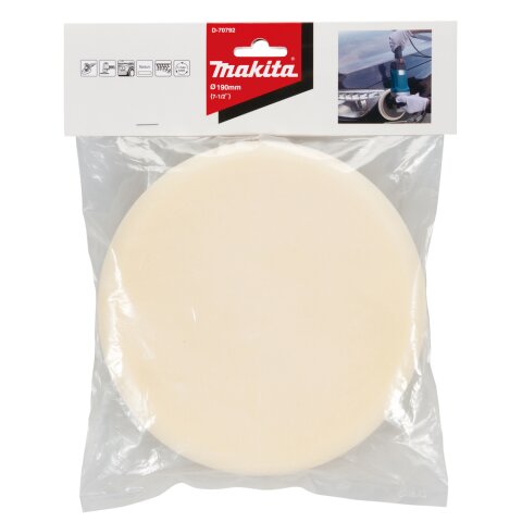 Makita D-70792 Polierpad Weiss 190mm EN