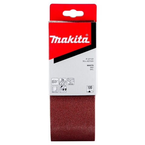 Makita P-37122 Schleifband 76x457mm K100 EN