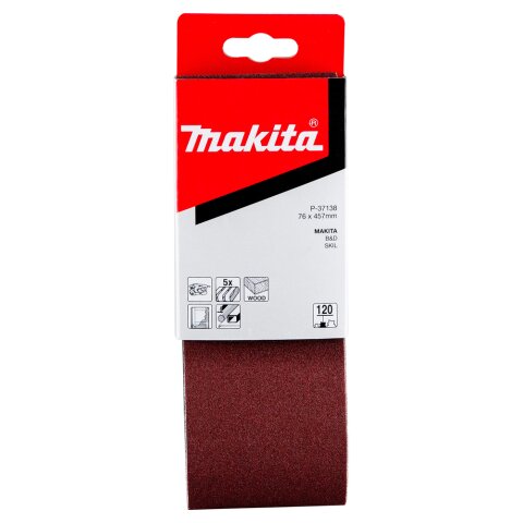 Makita P-37138 Schleifband 76x457mm K120 EN