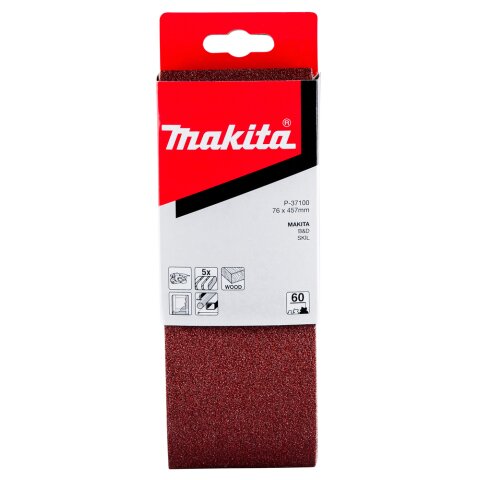Makita P-37100 Schleifband 76x457mm K60 EN