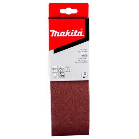 Makita P-37203 Schleifband 76x533mm K100 EN