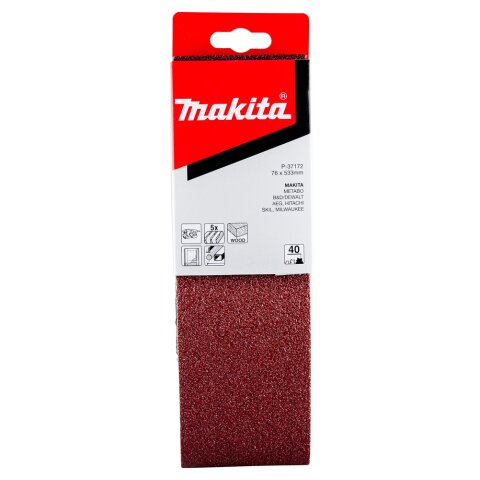 Makita P-37172 Schleifband 76x533mm K40