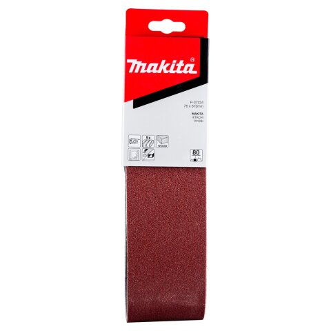 Makita P-37334 Schleifband 76x610mm K80 EN