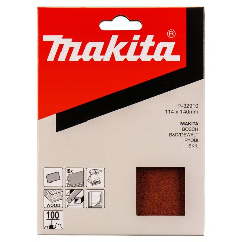 Makita P-32910 Schleifpapier 114x140mm K100 EN