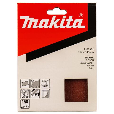 Makita P-32932 Schleifpapier 114x140mm K150 EN