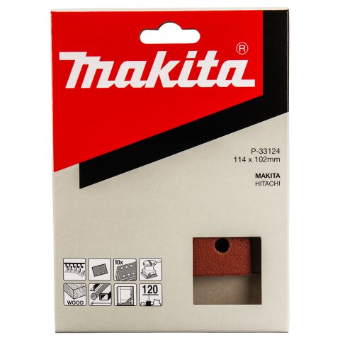 Makita P-33124 Schleifpapier Klett 102x114 K120 EN