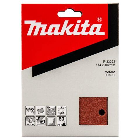 Makita P-33093 Schleifpapier Klett 102x114 K60 EN