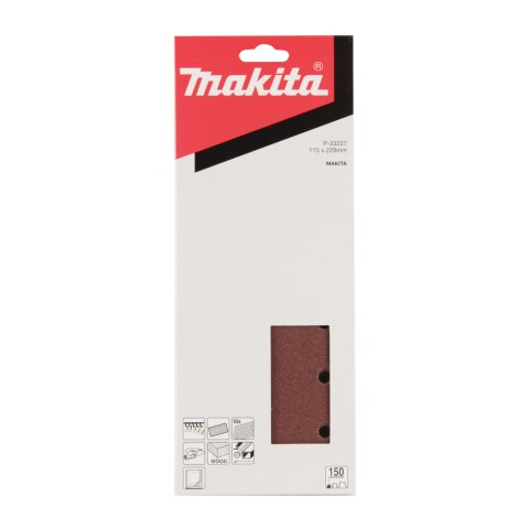 Makita P-33227 Schleifpapier Klett 115x229 K150