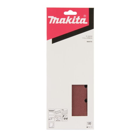 Makita P-33233 Schleifpapier Klett 115x229 K180 EN