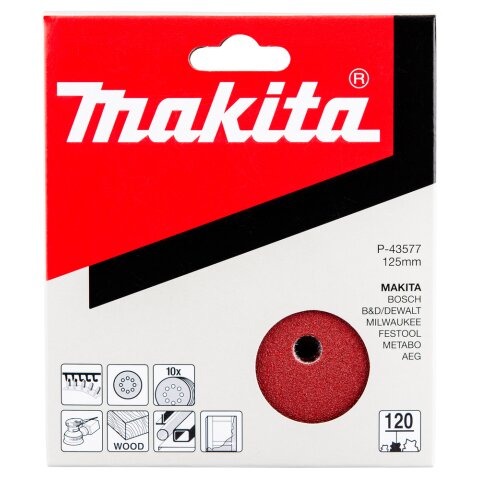 Makita P-43577 Schleifpapier Klett 125mm K120