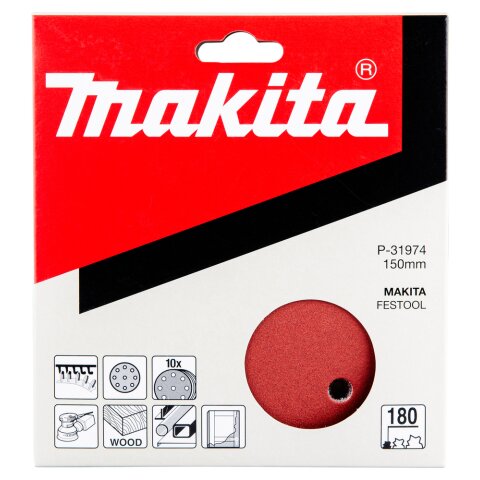 Makita P-31974 Schleifpapier Klett 150mm K180